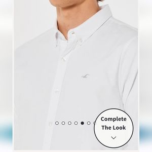 Hollister Mens White Shirt. Size XL  NWT!